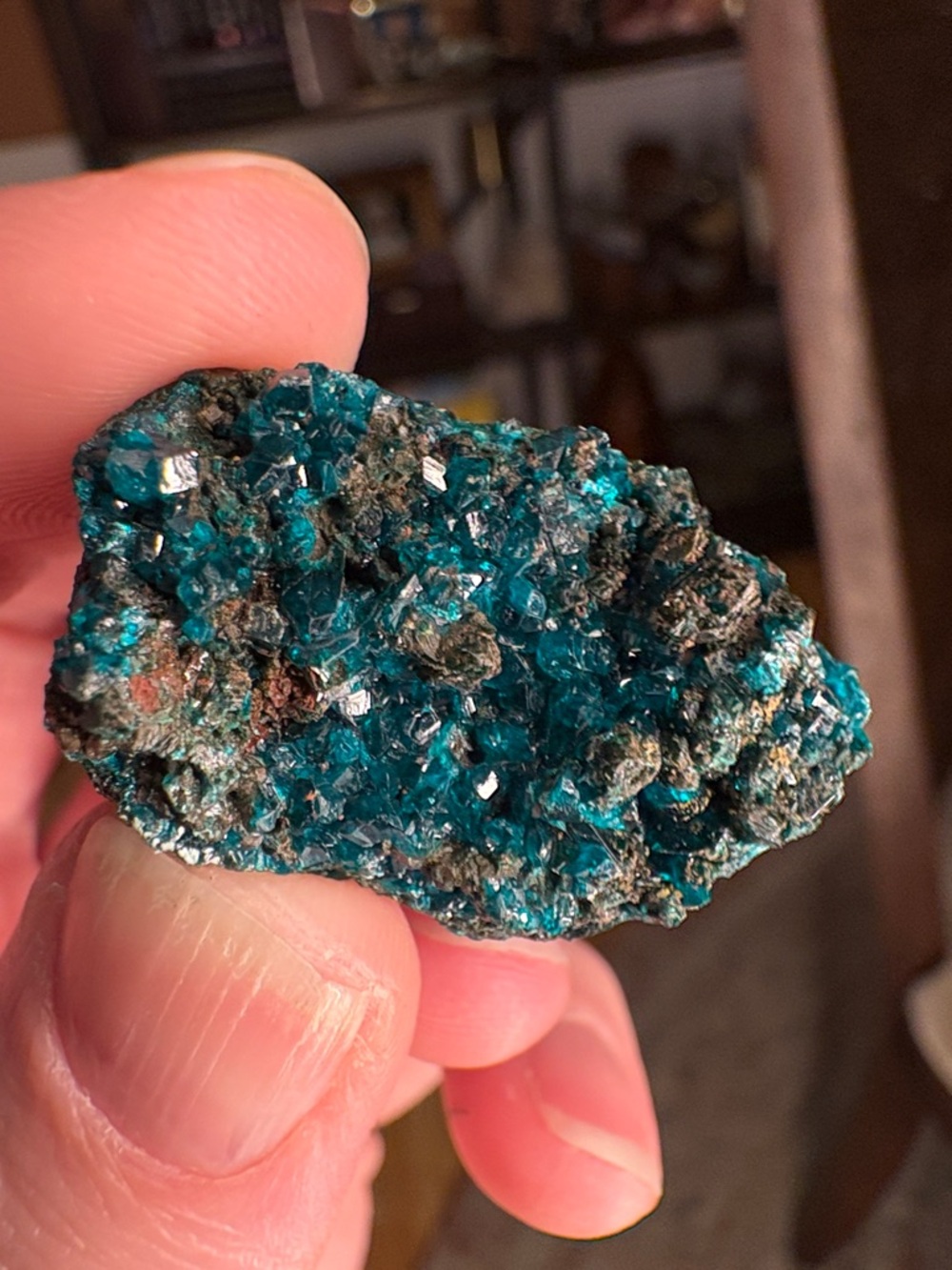 Dioptase and Malachite Specimen